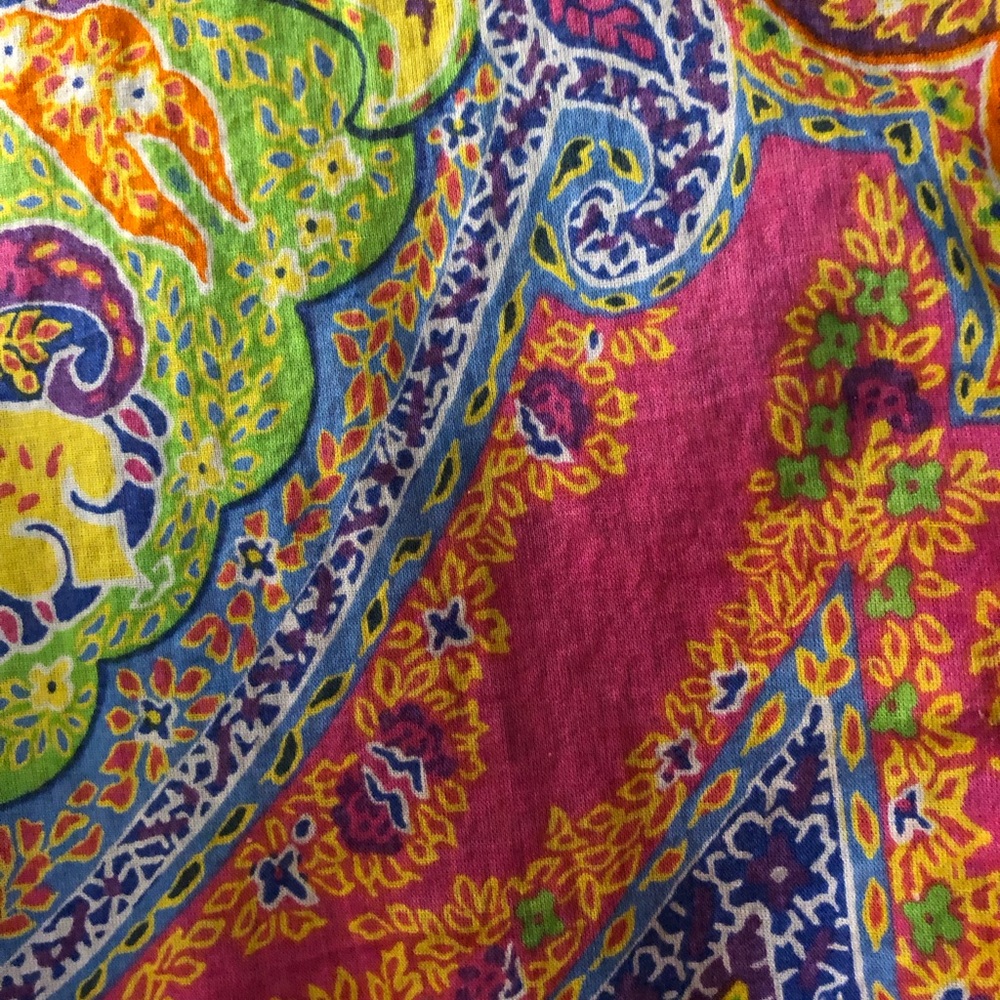 Ralph Lauren Multicolor Paisley Shirt size Large - Picture 6 of 8